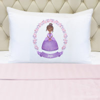 Púrpura Morada de cuento Princesa Pillowcase
