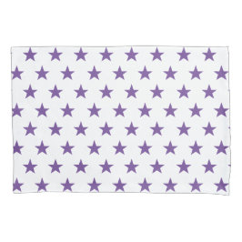 Funda De Cojín Púrpura y blanco reversibles