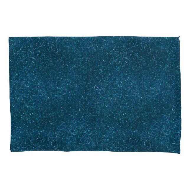 Funda De Cojín Purpurina verde de medianoche (Anverso)