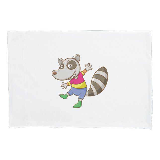 Funda De Cojín Raccoon personalizado (Anverso)