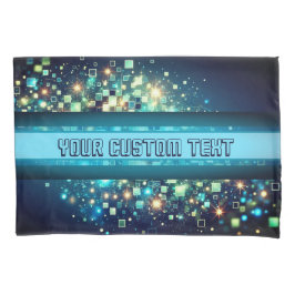 Funda De Cojín Radiant Pixel Bokeh