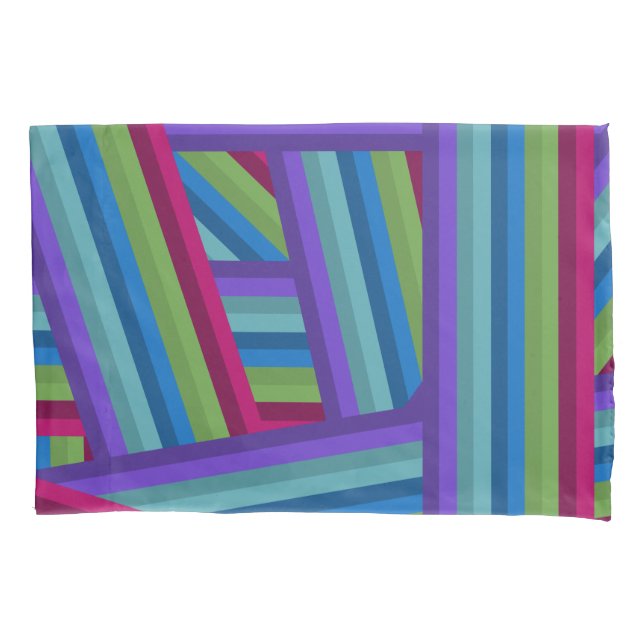 Funda De Cojín Rainbow Crisscross (Anverso)