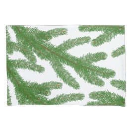 Funda De Cojín Ramas de árbol de abeto verde