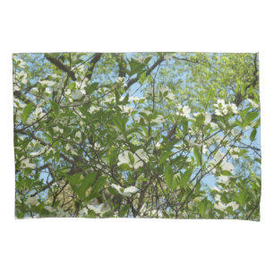 Funda De Cojín Ramas de Dogwood florecen árboles de primavera