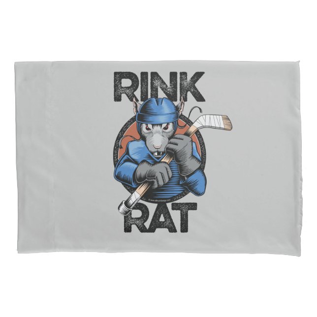 Funda De Cojín Rata de pista de hockey (Anverso)