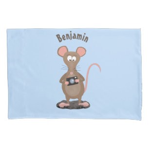Funda De Cojín Rata divertida con ilustracion de personalizado de