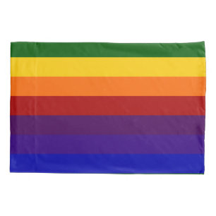Funda De Cojín Rayas arcoiris