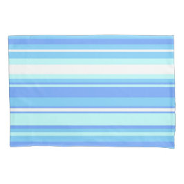 Funda De Cojín Rayas azul cielo