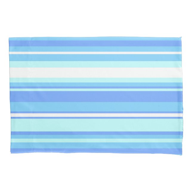 Funda De Cojín Rayas azul cielo (Anverso)