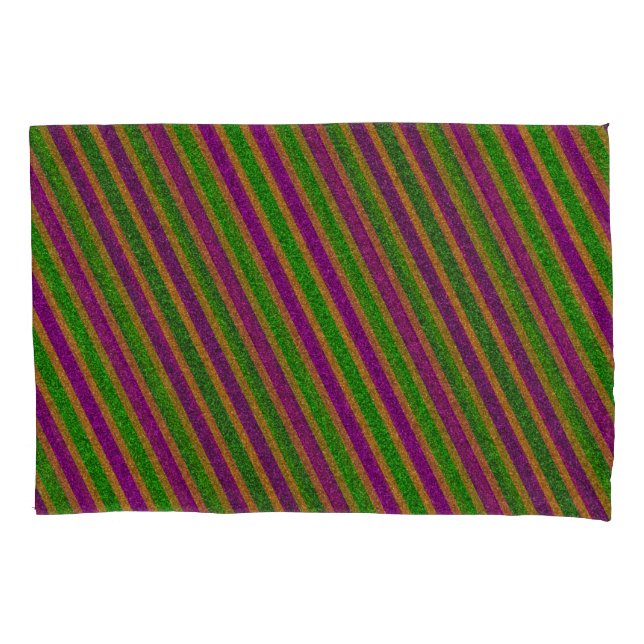 Funda De Cojín Rayas Brillantes de Nueva Orleans (Anverso)