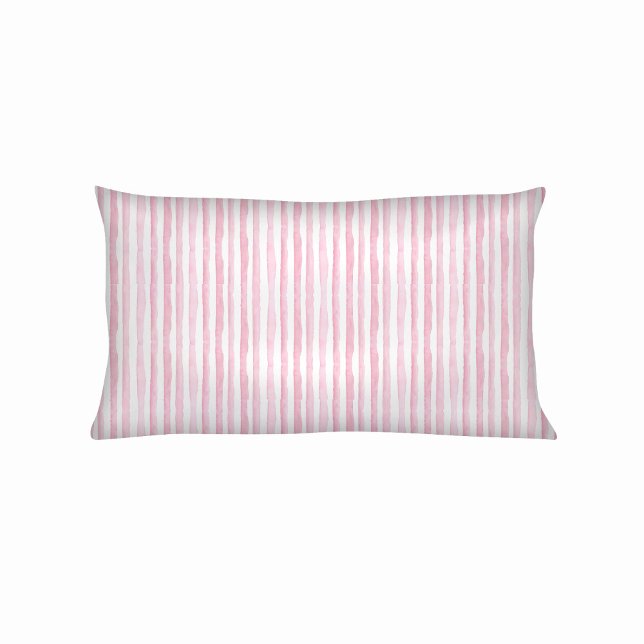 Funda De Cojín Rayas de acuarela rosadas (Subido por el creador)