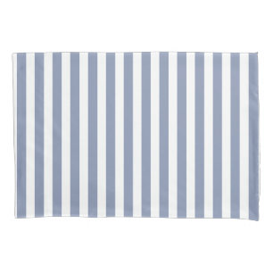 Funda De Cojín Rayas de caramelo azul gris y blanco