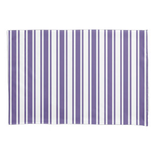 Funda De Cojín Rayas de caramelos ultravioletas y blancas