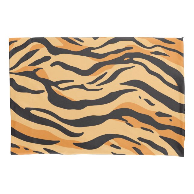 Funda De Cojín Rayas de Tigre (Anverso)