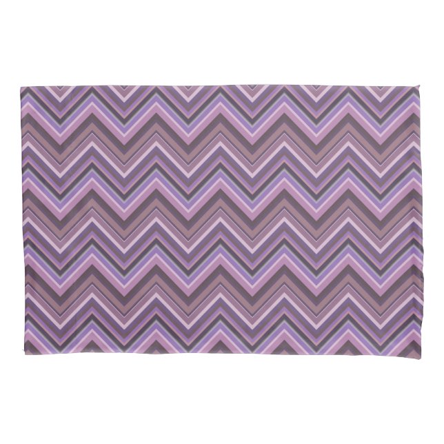 Funda De Cojín Rayas Mauve zigzag (Anverso)