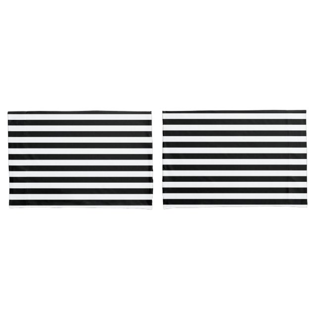 Funda De Cojín Rayas negras (Anverso - Set)