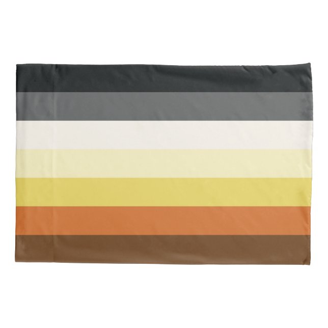 Funda De Cojín Rayas Orgullo de Oso (Reverso)