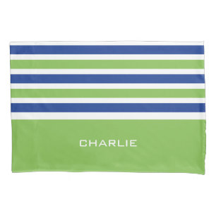 Funda De Cojín Rayas Patrón personalizado monograma almohadas
