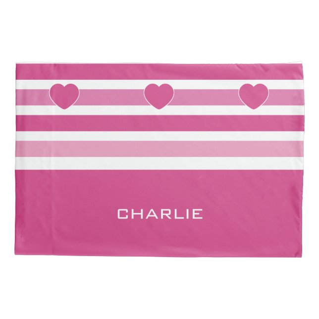 Funda De Cojín Rayas Patrón personalizado monograma almohadas (Reverso)