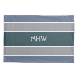 Funda De Cojín Rayas Patrón personalizado monograma almohadas