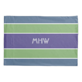 Funda De Cojín Rayas Patrón personalizado monograma almohadas