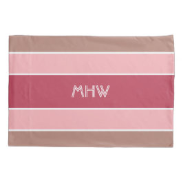 Funda De Cojín Rayas Patrón personalizado monograma almohadas