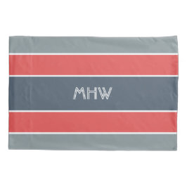 Funda De Cojín Rayas Patrón personalizado monograma almohadas