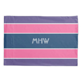 Funda De Cojín Rayas Patrón personalizado monograma almohadas