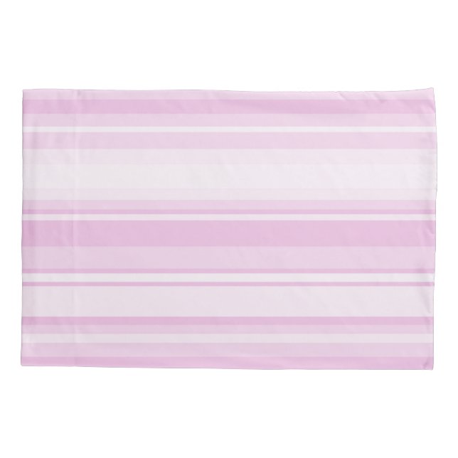 Funda De Cojín Rayas rosa bebé (Reverso)