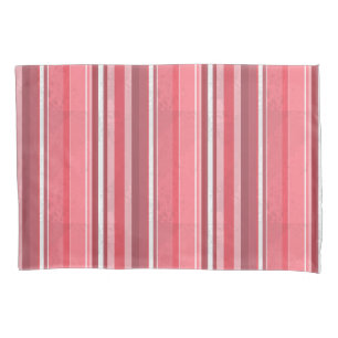 Funda De Cojín Rayas rosadas y agudas