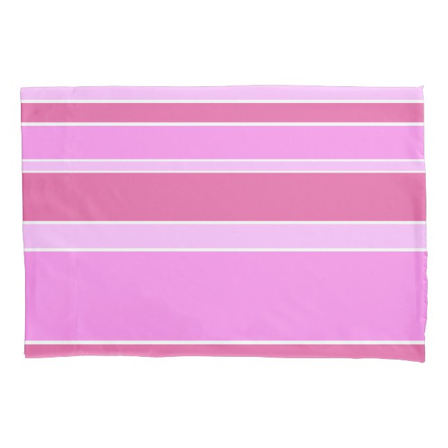 Funda De Cojín Rayas rosas (Anverso)