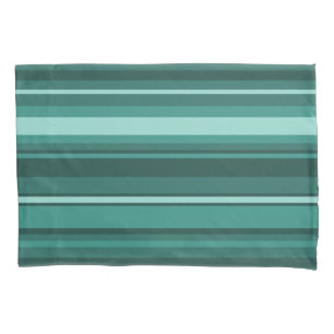 Funda De Cojín rayas verde azuladas