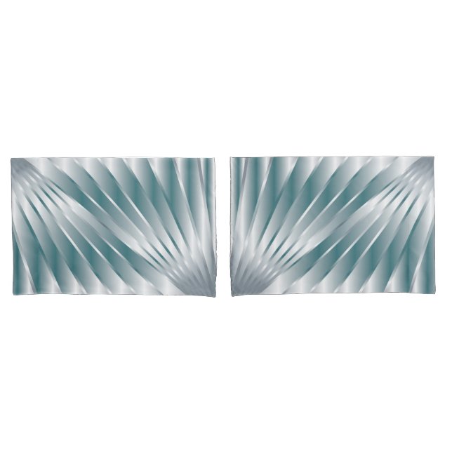 Funda De Cojín Rayos grises plateados (Anverso - Set)