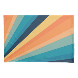 Funda De Cojín Rayos solares retro