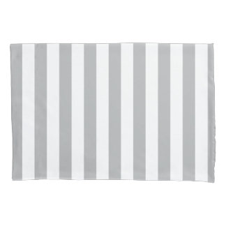 Funda De Cojín Rayos verticales grises