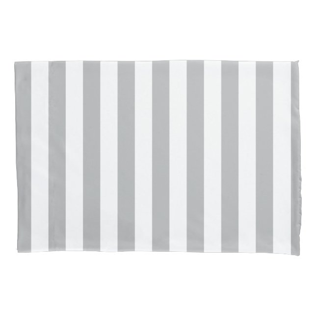 Funda De Cojín Rayos verticales grises (Anverso)