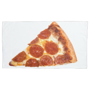 Funda De Cojín Rebanada de pizza de pepperoni clásica de Slippery