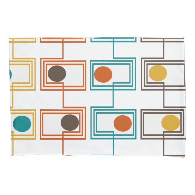 Funda De Cojín Rectángulos de Kandinsky con ovales (Anverso)