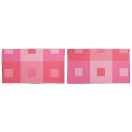 Funda De Cojín Rectángulos de Rosa