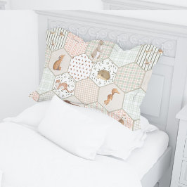 Funda De Cojín Regalo de Baby Shower de parchwork para animales d