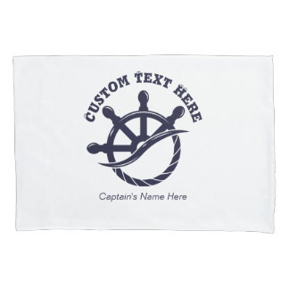 Funda De Cojín Regalo Náutico de Barco Capitán Personalizado