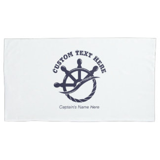 Funda De Cojín Regalo Náutico de Capitán de Barco Personalizado