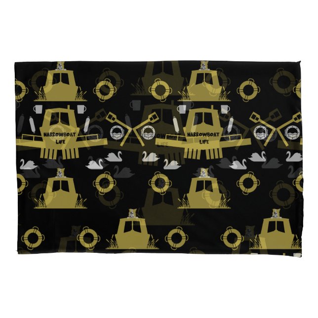 Funda De Cojín Regalos de British Narrowboat (Anverso-izquierdo)