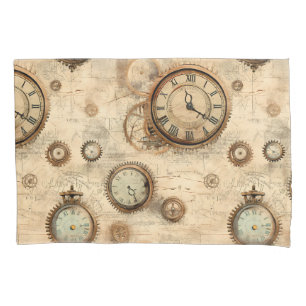 Funda De Cojín Reloj de vapor de grano rugoso (6)