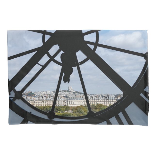 Funda De Cojín Reloj gigante de vidrio en el Museo de Orsay - Par (Anverso)
