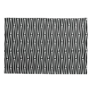 Funda De Cojín Repetición geométrica blanca