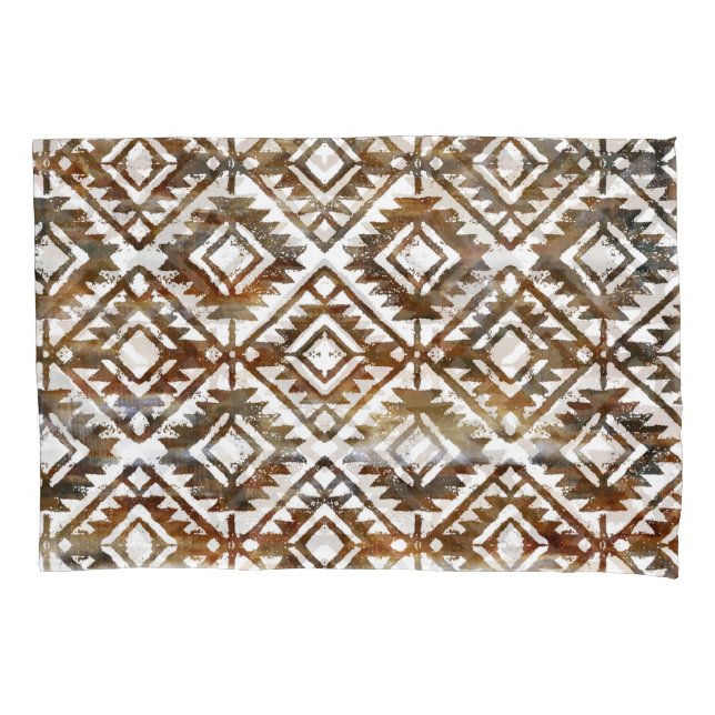 Funda De Cojín Repetición geométrica, fondo texturizado (Anverso)