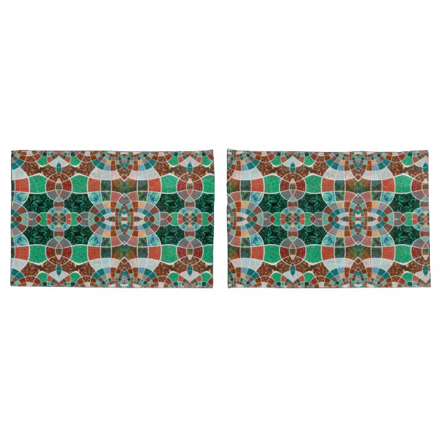 Funda De Cojín Repetition of images with slight fractal effect (Reverso-Set)