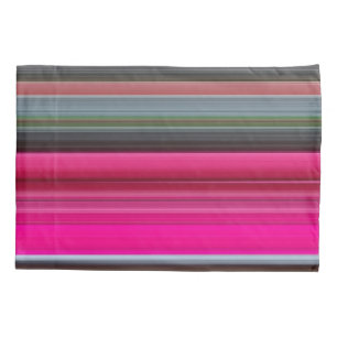 Funda De Cojín Resumen #1: Cerise y gris