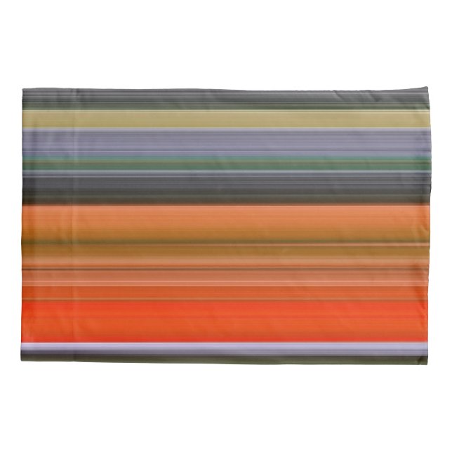 Funda De Cojín Resumen #1: Naranja y gris (Reverso)